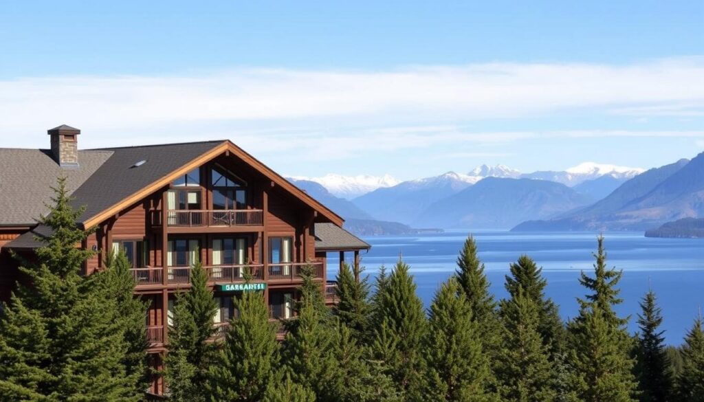 Hotel com vista para o Lago Nahuel Huapi em Bariloche Hotel com vista para o Lago Nahuel Huapi em Bariloche