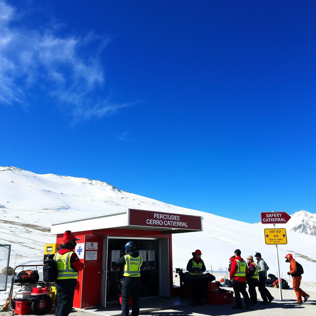 Serviços médicos e de segurança no Cerro Catedral Bariloche