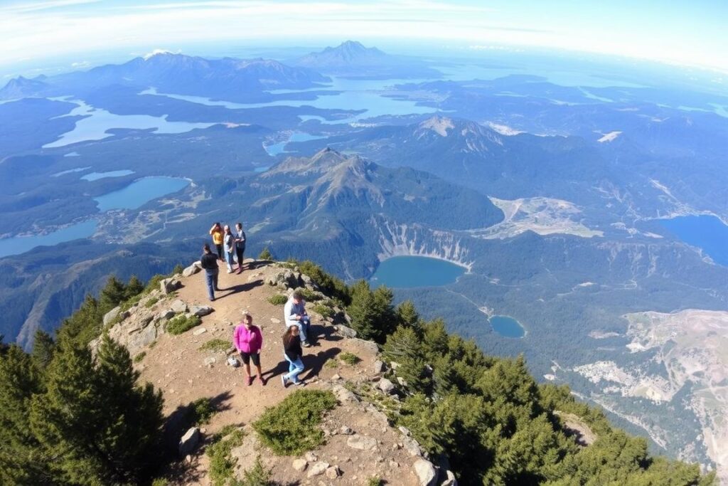 Vista do topo do Cerro Llao Llao no Circuito Chico Bariloche Vista do topo do Cerro Llao Llao no Circuito Chico Bariloche